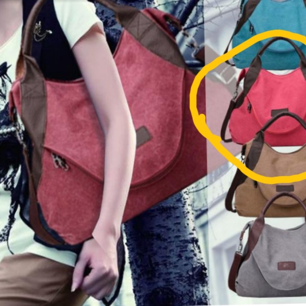Outlander Large canvas bag (custom paint)